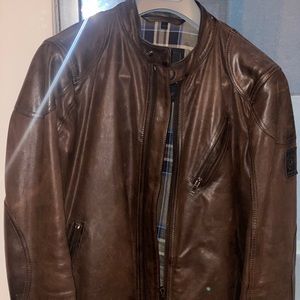 Belstaff England Men’s Brown Leather Jacket